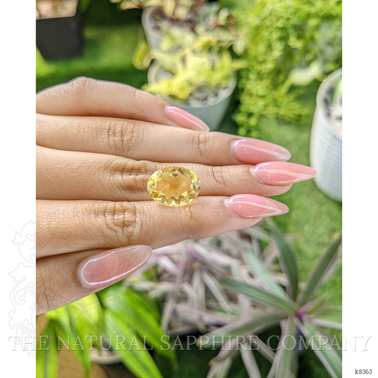 8.05 Ct. Citrine from Ceylon (Sri Lanka)