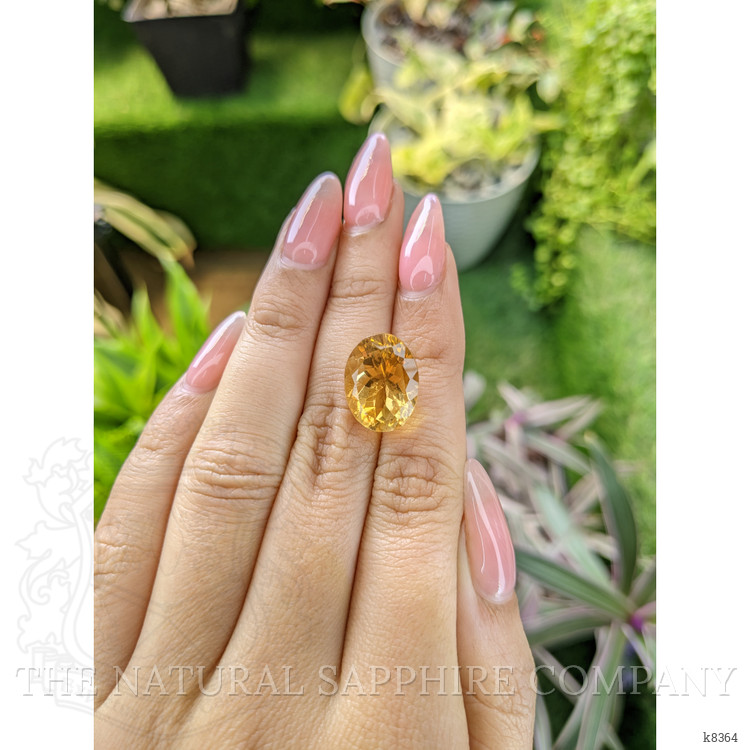 9.35 Ct. Citrine from Ceylon (Sri Lanka)