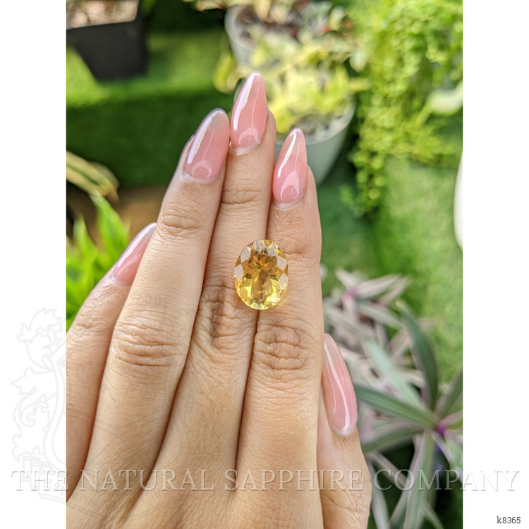 8.12 Ct. Citrine from Ceylon (Sri Lanka)