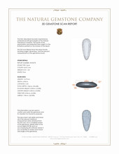 1.40 Ct. White Opal from Australia 3 D Scan Report