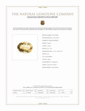 7.87 Ct. Yellow Citrine from Ceylon (Sri Lanka) Scan Report