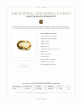 7.87 Ct. Yellow Citrine from Ceylon (Sri Lanka) Scan Report