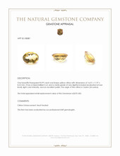 8.99 Ct. Yellow Citrine from Ceylon (Sri Lanka) Appraisal