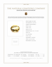 8.99 Ct. Citrine from Ceylon (Sri Lanka) Scan Report