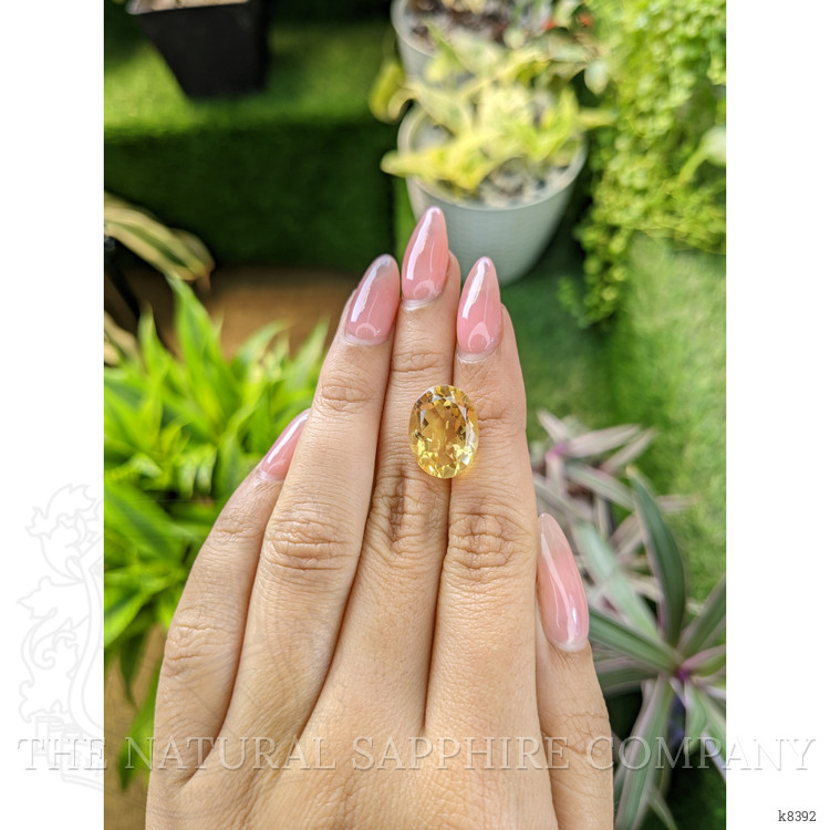 8.14 Ct. Citrine from Ceylon (Sri Lanka)