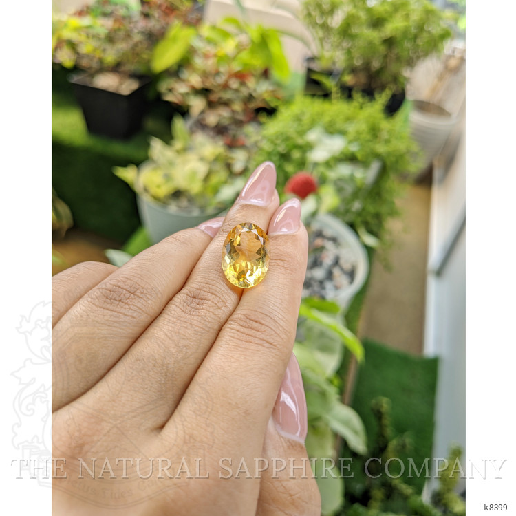 8.57 Ct. Citrine from Ceylon (Sri Lanka)