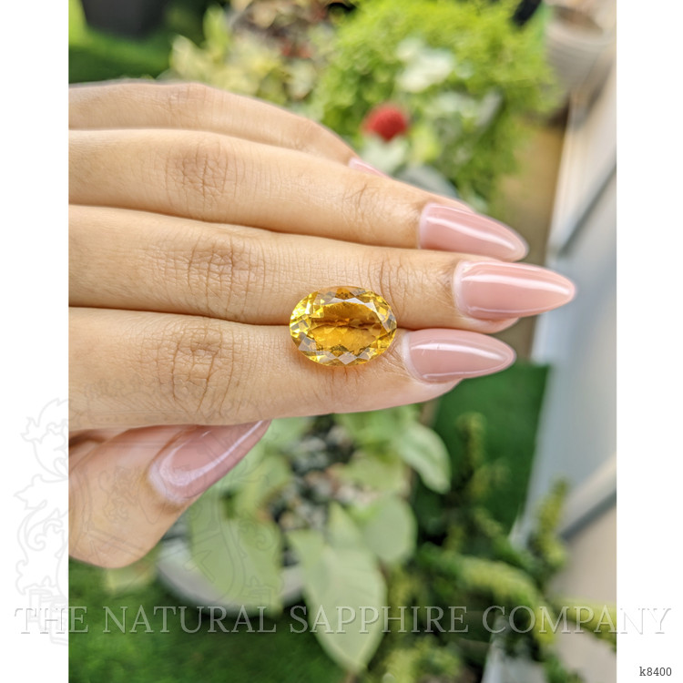 8.58 Ct. Citrine from Ceylon (Sri Lanka)