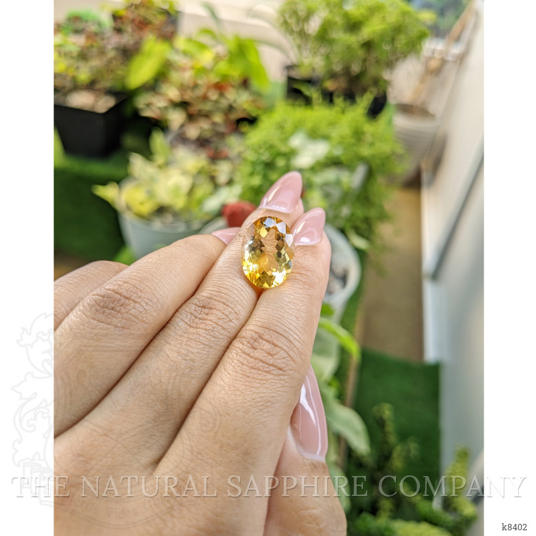 9.02 Ct. Citrine from Ceylon (Sri Lanka)