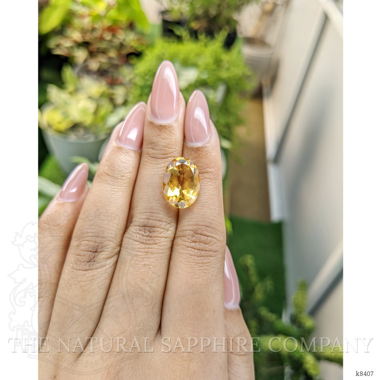 7.25 Ct. Citrine from Ceylon (Sri Lanka)