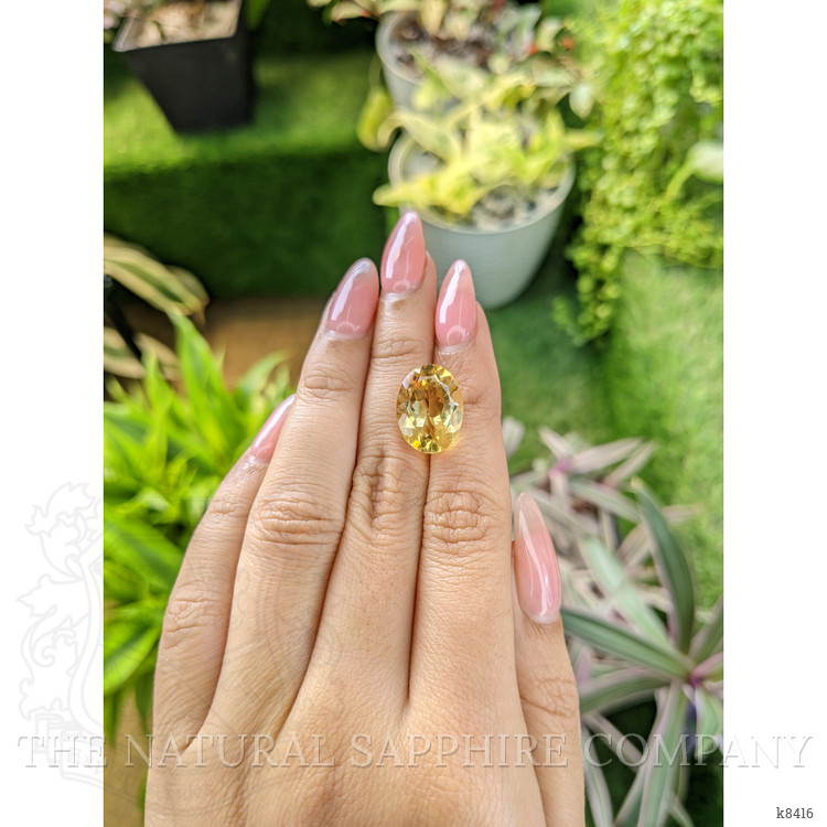 8.15 Ct. Citrine from Ceylon (Sri Lanka)