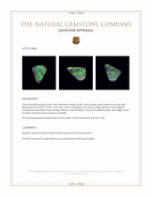 6.09 Ct. Multi Color Boulder Opal (Ironstone Opal) from Australia Appraisal
