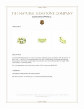 1.47 Ct. Chrysoberyl from Ceylon (Sri Lanka) Appraisal