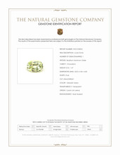 1.47 Ct. Yellowish Green Chrysoberyl from Ceylon (Sri Lanka) Scan Report