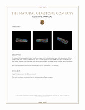 6.65 Ct. Multi Color Boulder Opal from Australia Appraisal