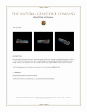 6.65 Ct. Boulder Opal from Australia Appraisal