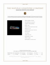 6.65 Ct. Multi Color Boulder Opal (Ironstone Opal) from Australia Scan Report