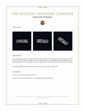 8.35 Ct. Multi Color Boulder Opal from Australia Appraisal