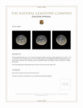 11.06 Ct. White Cabochon Moonstone from Ceylon (Sri Lanka) Appraisal