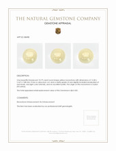 10.79 Ct. Yellow Cabochon Moonstone from Ceylon (Sri Lanka) Appraisal