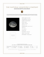 6.18 Ct. Cabochon Moonstone from Ceylon (Sri Lanka) Scan Report