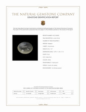 7.57 Ct. White Cabochon Moonstone from Ceylon (Sri Lanka) Scan Report