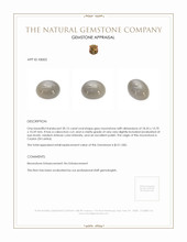 20.15 Ct. Grey Cabochon Moonstone from Ceylon (Sri Lanka) Appraisal