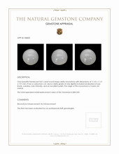 8.01 Ct. Cabochon Moonstone from Ceylon (Sri Lanka) Appraisal