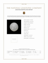 8.01 Ct. White Cabochon Moonstone from Ceylon (Sri Lanka) Scan Report