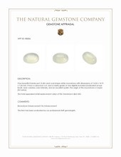 10.48 Ct. Cabochon Moonstone from Ceylon (Sri Lanka) Appraisal