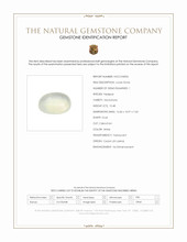 10.48 Ct. White Cabochon Moonstone from Ceylon (Sri Lanka) Scan Report