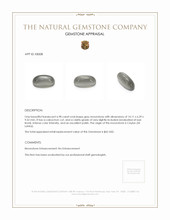 6.98 Ct. Grey Cabochon Moonstone from Ceylon (Sri Lanka) Appraisal