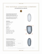 6.98 Ct. Cabochon Moonstone from Ceylon (Sri Lanka) 3 D Scan Report