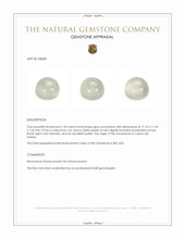 7.42 Ct. Cabochon Moonstone from Ceylon (Sri Lanka) Appraisal