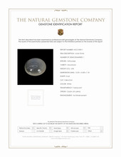 6.84 Ct. White Cabochon Moonstone from Ceylon (Sri Lanka) Scan Report