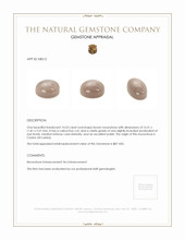 14.53 Ct. Brown Cabochon Moonstone from Ceylon (Sri Lanka) Appraisal