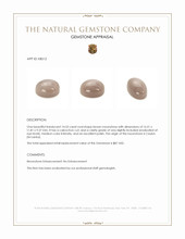 14.53 Ct. Cabochon Moonstone from Ceylon (Sri Lanka) Appraisal