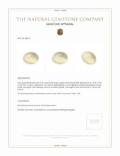 6.78 Ct. Cabochon Moonstone from Ceylon (Sri Lanka) Appraisal