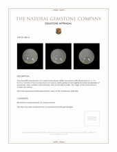 6.41 Ct. White Cabochon Moonstone from Ceylon (Sri Lanka) Appraisal