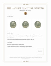 10.73 Ct. Grey Cabochon Moonstone from Ceylon (Sri Lanka) Appraisal