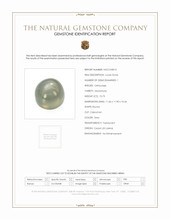 10.73 Ct. Cabochon Moonstone from Ceylon (Sri Lanka) Scan Report