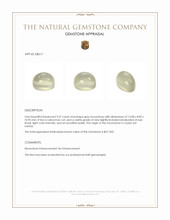 9.57 Ct. Cabochon Moonstone from Ceylon (Sri Lanka) Appraisal