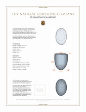 9.57 Ct. Cabochon Moonstone from Ceylon (Sri Lanka) 3 D Scan Report