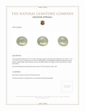 10.10 Ct. Cabochon Moonstone from Ceylon (Sri Lanka) Appraisal