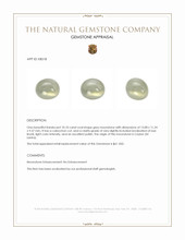 10.10 Ct. Cabochon Moonstone from Ceylon (Sri Lanka) Appraisal