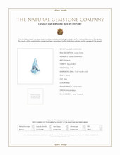 0.77 Ct. Blue Aquamarine from Mozambique Scan Report