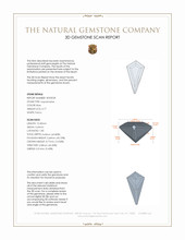 0.77 Ct. Aquamarine from Mozambique 3 D Scan Report