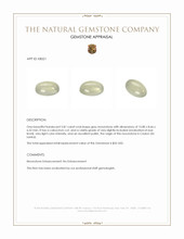 5.81 Ct. Cabochon Moonstone from Ceylon (Sri Lanka) Appraisal