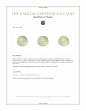 10.42 Ct. Cabochon Moonstone from Ceylon (Sri Lanka) Appraisal