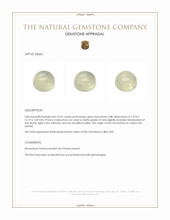 10.42 Ct. Cabochon Moonstone from Ceylon (Sri Lanka) Appraisal