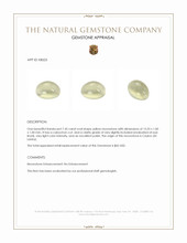 7.45 Ct. Cabochon Moonstone from Ceylon (Sri Lanka) Appraisal